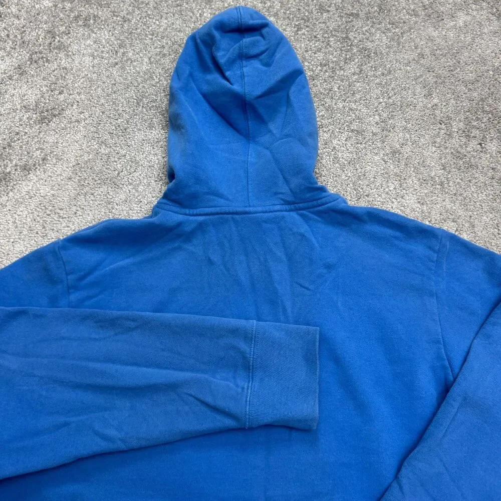 The North Face Half Dome Graphic Hoodie Pullover Sweatshirt Mens Medium Blue
